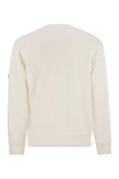 C.p. Company C.p.company  White Wool And Cotton Sweater In White