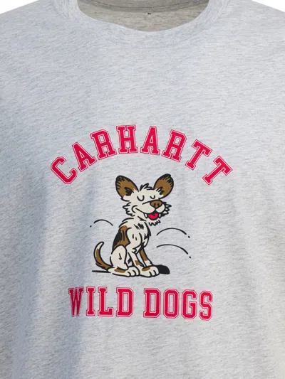 Carhartt Wild Dog Printed T-shirt In Gray