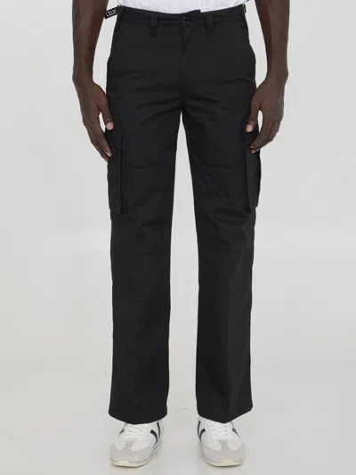 Celine Cotton Blend Cargo-trousers In White