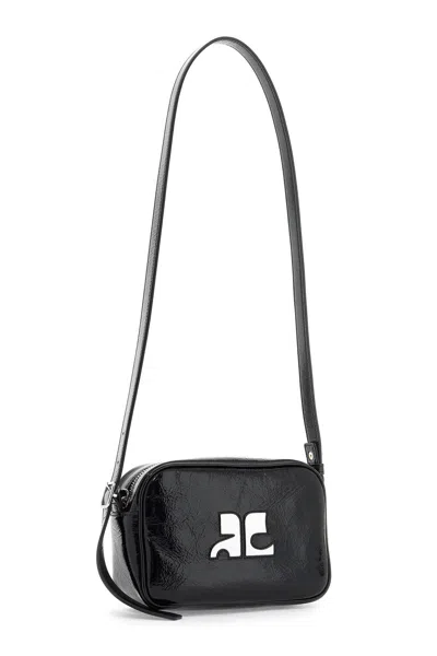 Courrèges Reedition Naplack Mini Bag With Engraved Logo