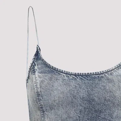 Diesel Sleek Fitted Dress With Gathered Hem Detail In Blue