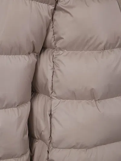 Herno Down Jacket Cape In White