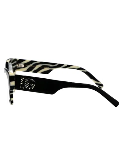 Dolce & Gabbana Black On Zebra Acetate Optical Glasses In Black
