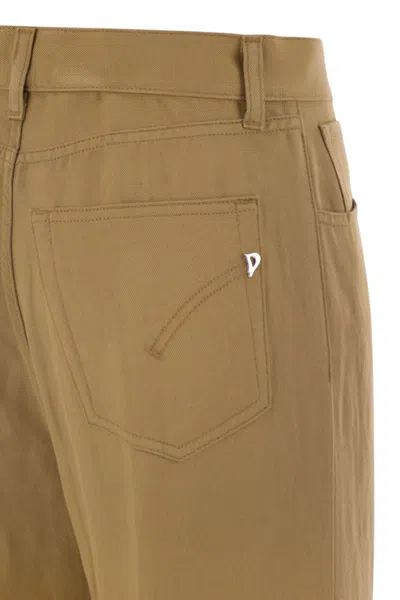 Dondup Amber Five-pocket Trousers In Brown