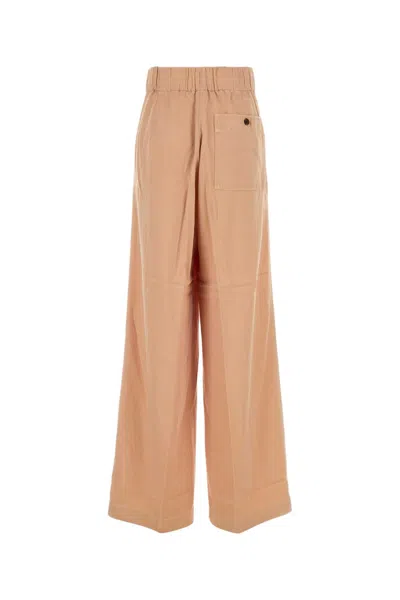 Dries Van Noten Wide Leg Trousers Elastic Waistband In Neutral
