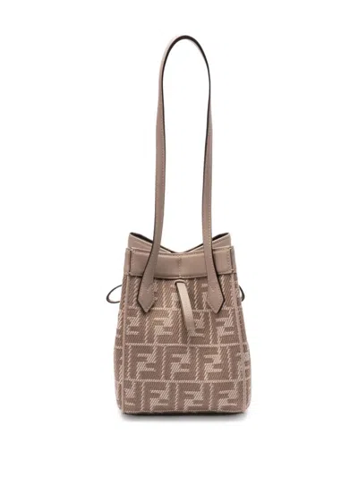 Fendi Origami Mini Handbag In Neutral