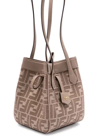 Fendi Origami Mini Handbag In Neutral