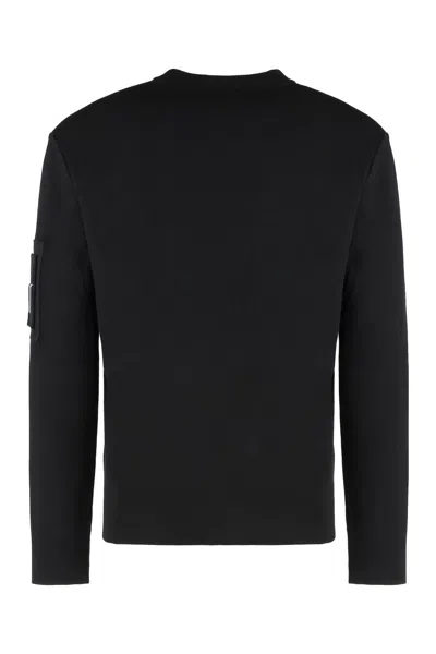 Givenchy Jersey-knit Crew-neck Sweatshirt In Black