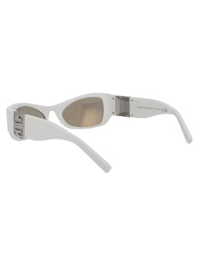 Givenchy Plastic White Sunglasses In Blue
