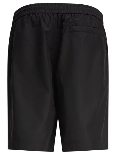Givenchy Logo Script Cotton Sweat Shorts In Black
