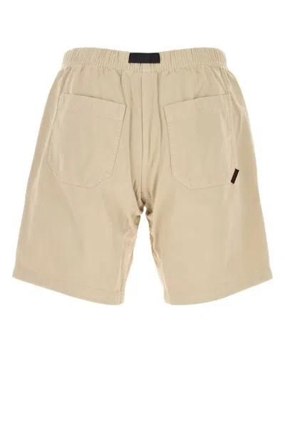 Gramicci Sand Cotton Ridge Bermuda Shorts In Nude