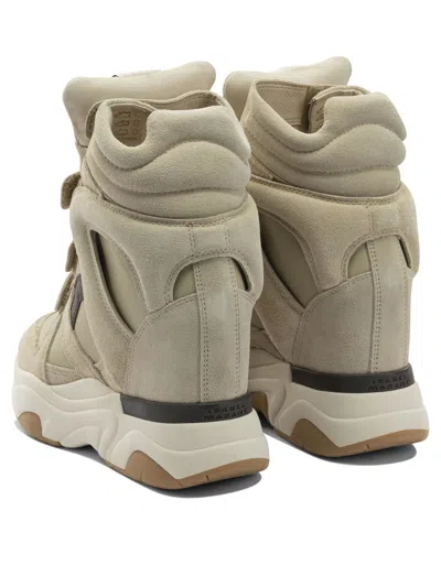 Isabel Marant Balskee Leather And Suede High-top Wedge Sneakers