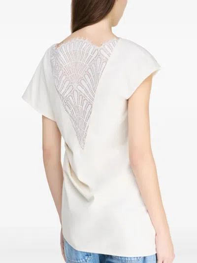 Jw Anderson J. W.anderson Asymmetric Draped Top In White
