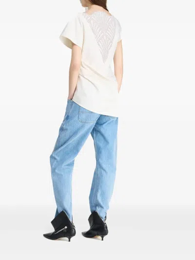 Jw Anderson J. W.anderson Asymmetric Draped Top In White