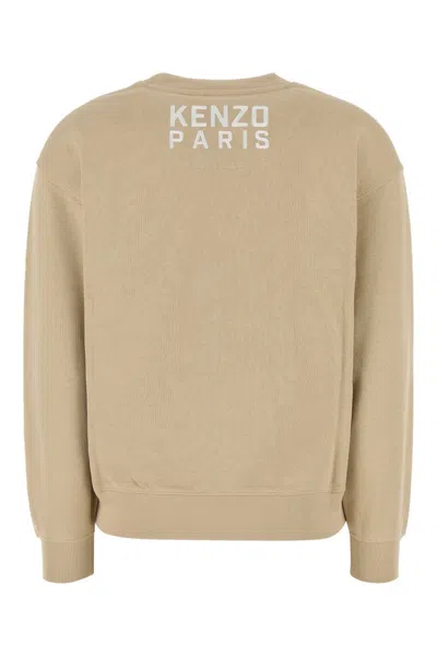 Kenzo Felpa In Cotone Cappuccino Donna In Neutral