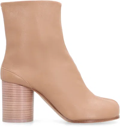 Maison Margiela Tabi H60 Ankle Boots - Leather - Nude In Brown