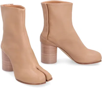 Maison Margiela Tabi H60 Ankle Boots - Leather - Nude In Brown