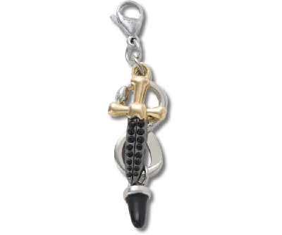 Jibbitz Dagger And Tooth Charm In Multi