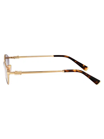 Miu Miu 56zs Sole Sunglasses In Gold