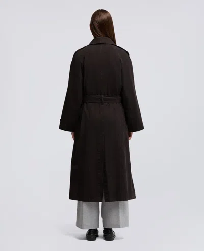 Aspesi Trench In Flanella Di Lana Cashmere - Marrone In Brown