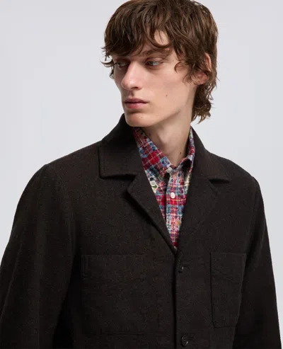 Aspesi Overshirt Fandango Wint In Lana E Cashmere - Marrone In Brown