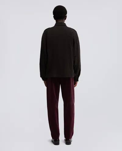 Aspesi Flannel Field Shirt Jacket In Brown