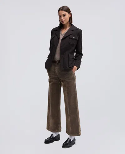 Aspesi Giacca Monopetto In Flanella - Marrone In Brown