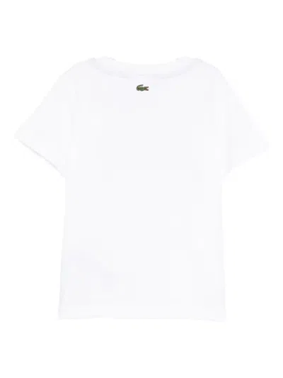 Lacoste Logo-patch T-shirt In White