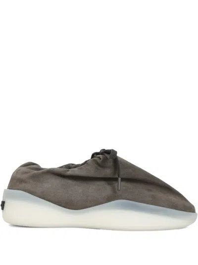 Fear Of God Suede Round Toe Sneakers With Rubber Sole In Gray