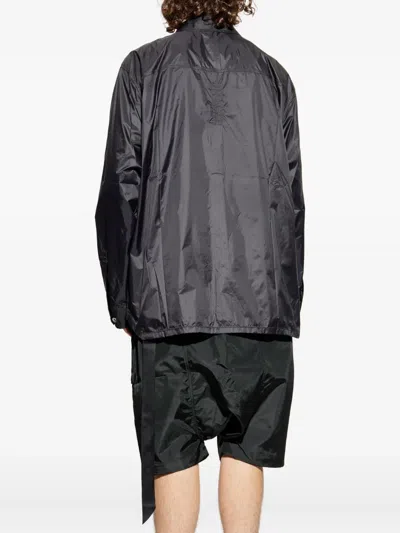 Rick Owens Drkshdw Buttoned Pocket Overshirt In Black