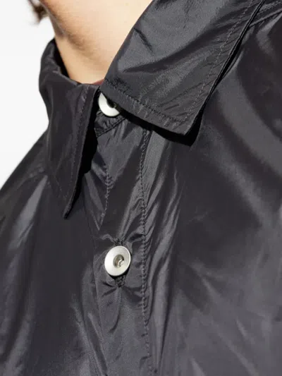 Rick Owens Drkshdw Buttoned Pocket Overshirt In Black