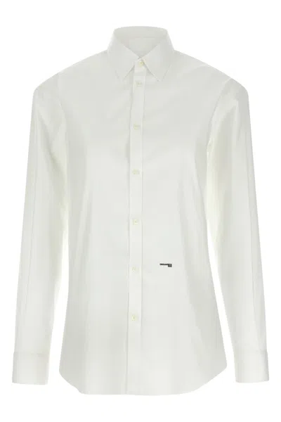 Dsquared2 Better Collaboration Long Sleeve Shirt In White
