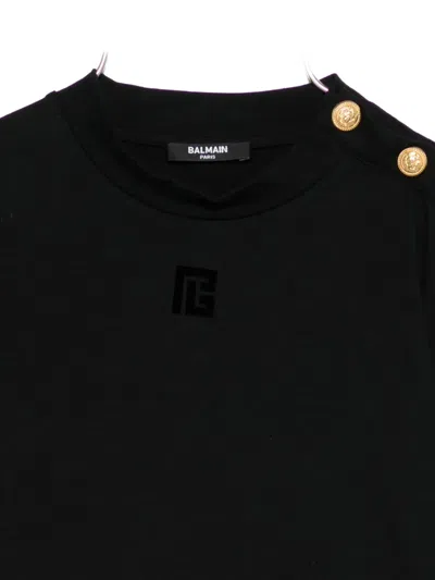 Balmain Button-detailing Top In Black