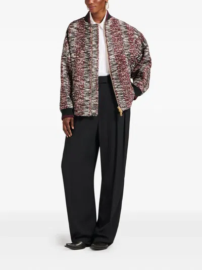 La Doublej Long-sleeve Bomber Jacket In Multi