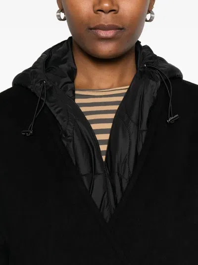 Vicolo Layered Coat In Black