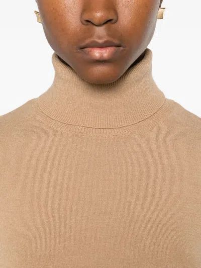 Vicolo Fine-knit Jumper In Brown