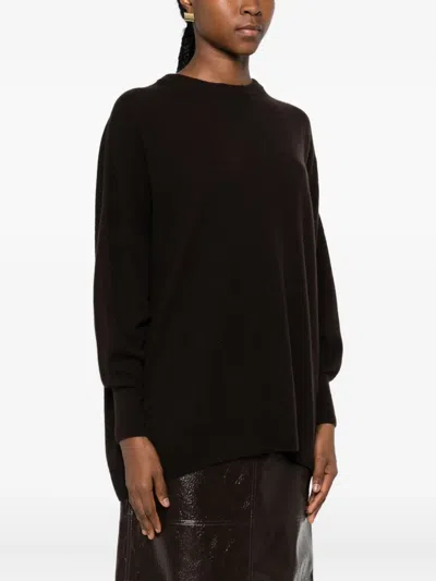 Vicolo Crew-neck Sweater In Black