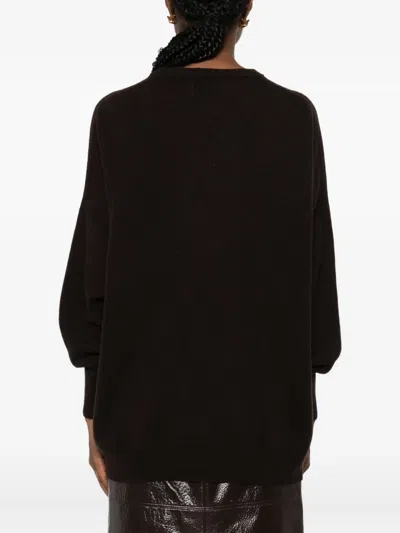 Vicolo Crew-neck Sweater In Black