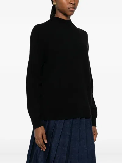 Vicolo Mock-neck Sweater In Black