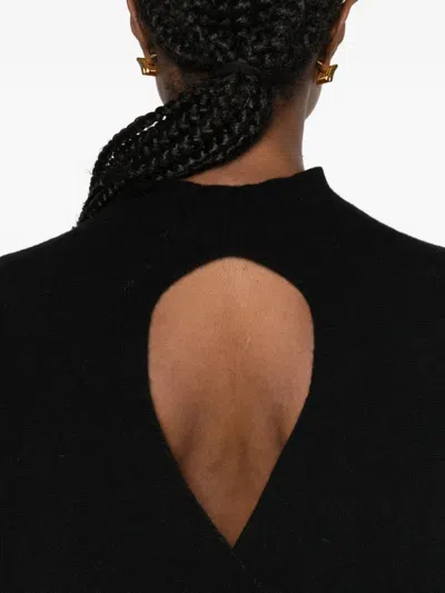 Vicolo Mock-neck Sweater In Black