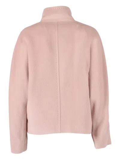 Max Mara Button Caladio Jacket In Pink