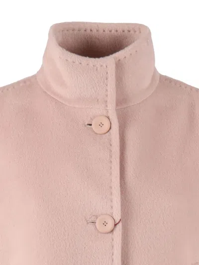 Max Mara Button Caladio Jacket In Pink