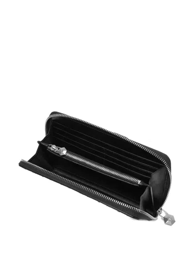 Philipp Plein Monogram-pattern Wallet In Black