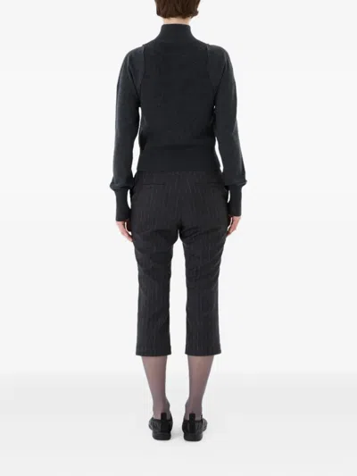 Amomento Blocking Button Up Cardigan In Gray