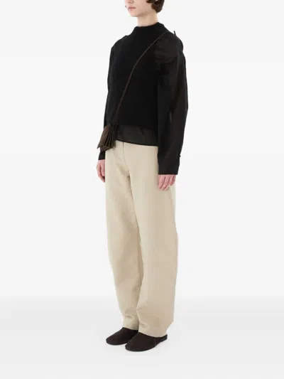 Amomento Mock-neck Top In Black