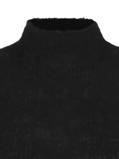 Amomento Mock-neck Top In Black