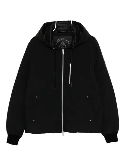 Moose Knuckles Northdale Fzip Jacket Clothing In Black
