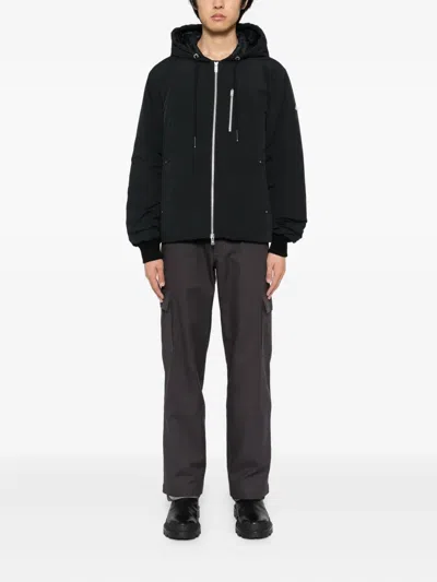 Moose Knuckles Northdale Fzip Jacket Clothing In Black