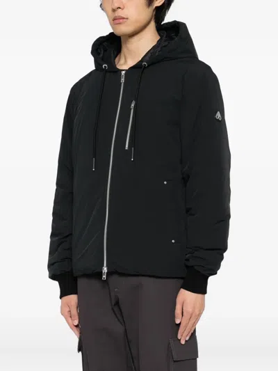 Moose Knuckles Northdale Fzip Jacket Clothing In Black