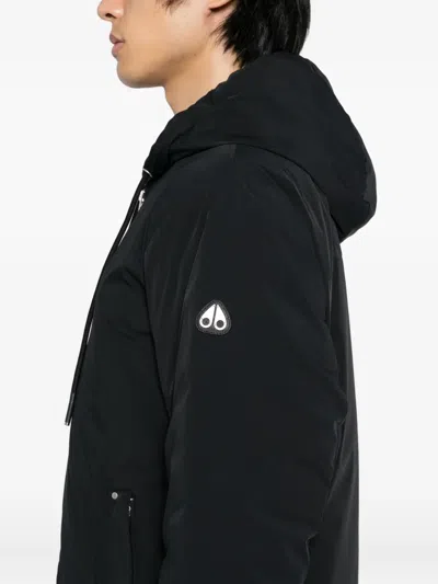 Moose Knuckles Northdale Fzip Jacket Clothing In Black